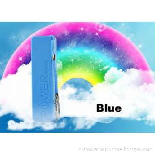 Portable 2600mAh Power Bank 18650 External Backup Battery Charger /Blue